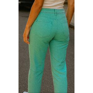 Old Navy Distressed Boyfriend Jeans Mint Sz 12 Y2K Preppy Streetwear Artsy Boho